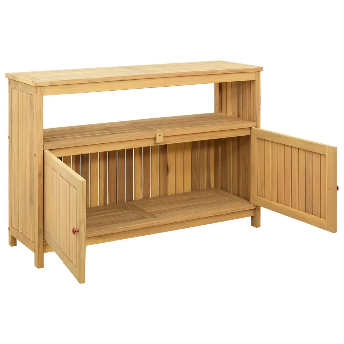 Garden Console Table Water-Resistant Light Acacia 110 x 35 x 75 cm