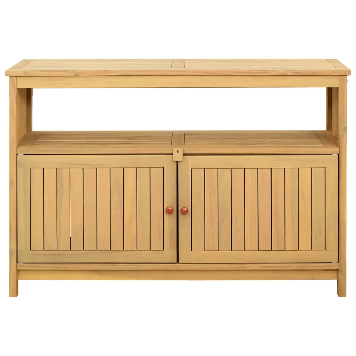 Garden Console Table Water-Resistant Light Acacia 110 x 35 x 75 cm