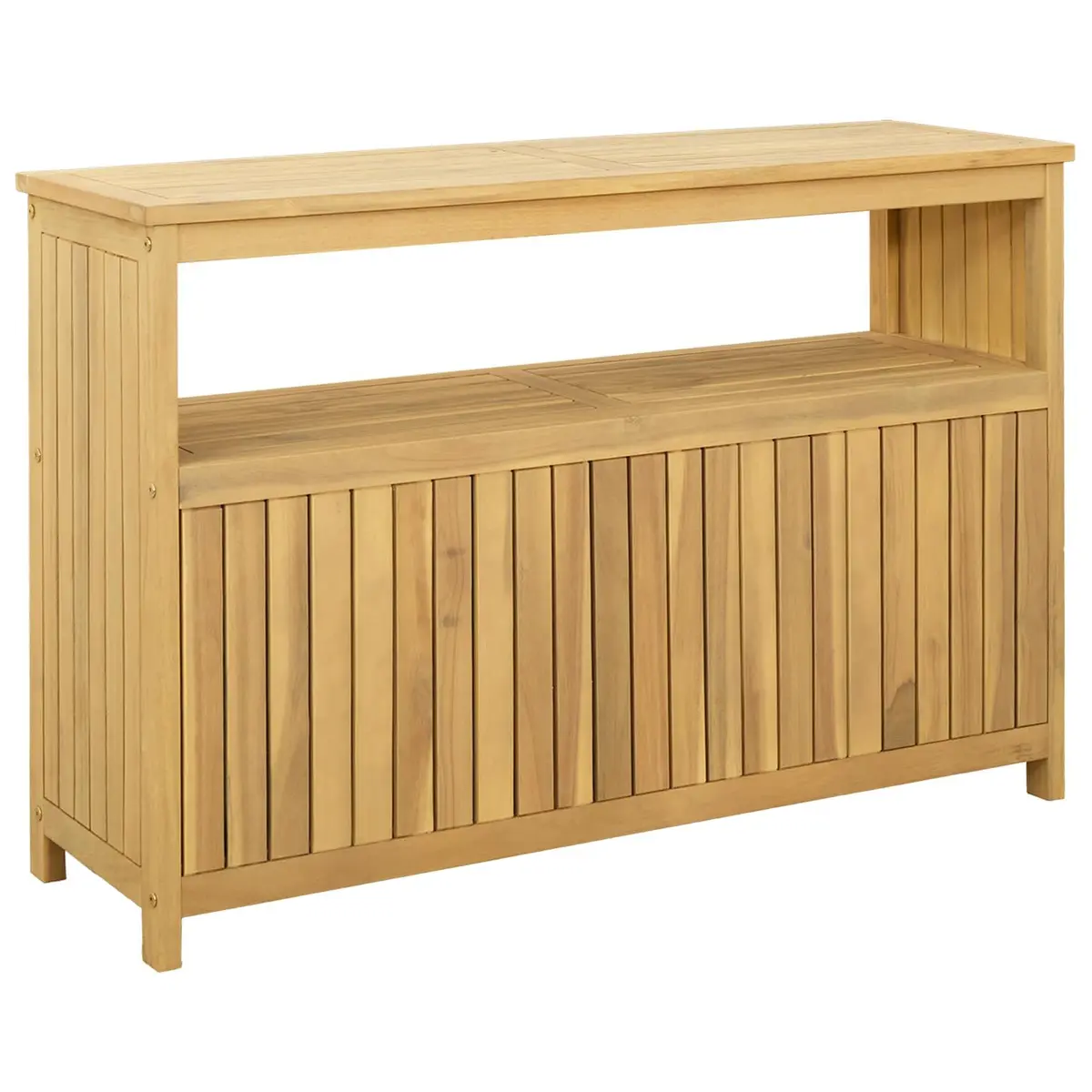 Garden Console Table Water-Resistant Light Acacia 110 x 35 x 75 cm