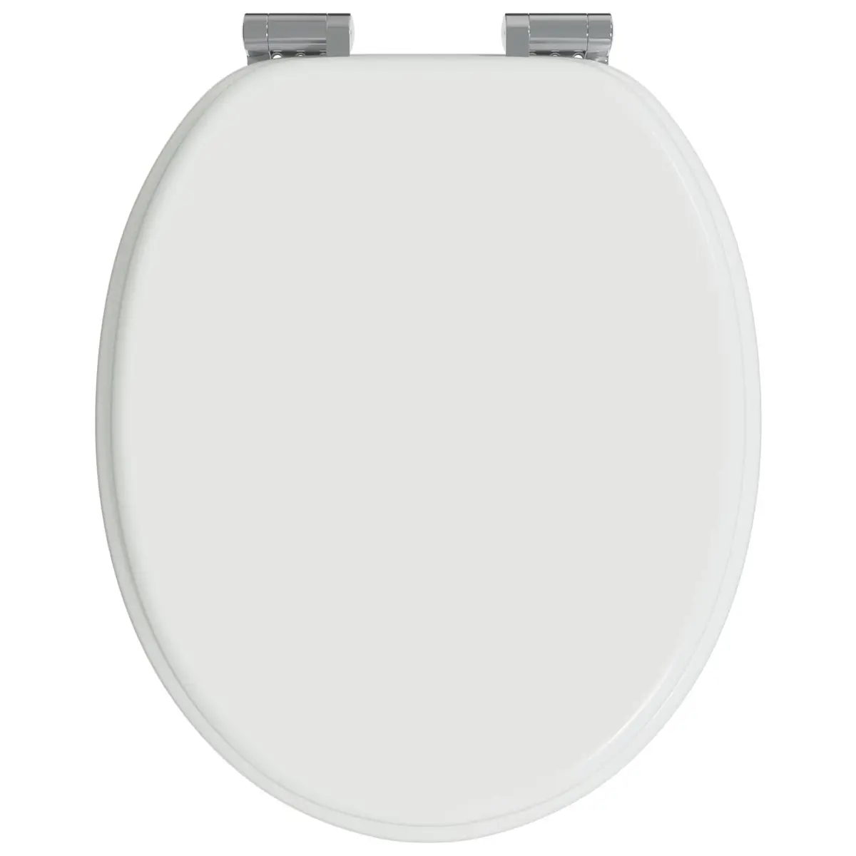 Toilet Seat Soft-Close White MDF Board 44 x 38 cm