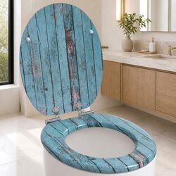 Discover Your New Soft-Close Toilet Seat in Blue