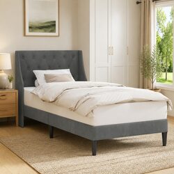 Your Perfect Grey Velvet Bed Frame Awaits You