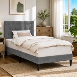 Your Ideal Dark Grey Bed Frame with Headboard