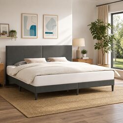 Welcome to Your New Dark Grey Bed Frame 180 x 200 cm