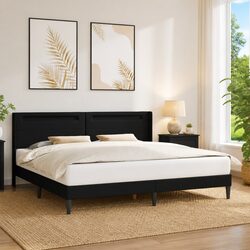Friendly and Functional Bed Frame with LED Strip Lighting