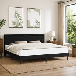 Get a Stylish Black Bed Frame with LED Lights Just for You