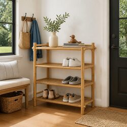 Your Friendly Bamboo Shoe Rack for Organizing Shoes