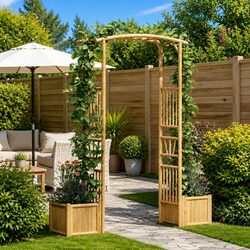 Create a Welcoming Entryway with Bamboo Garden Arch