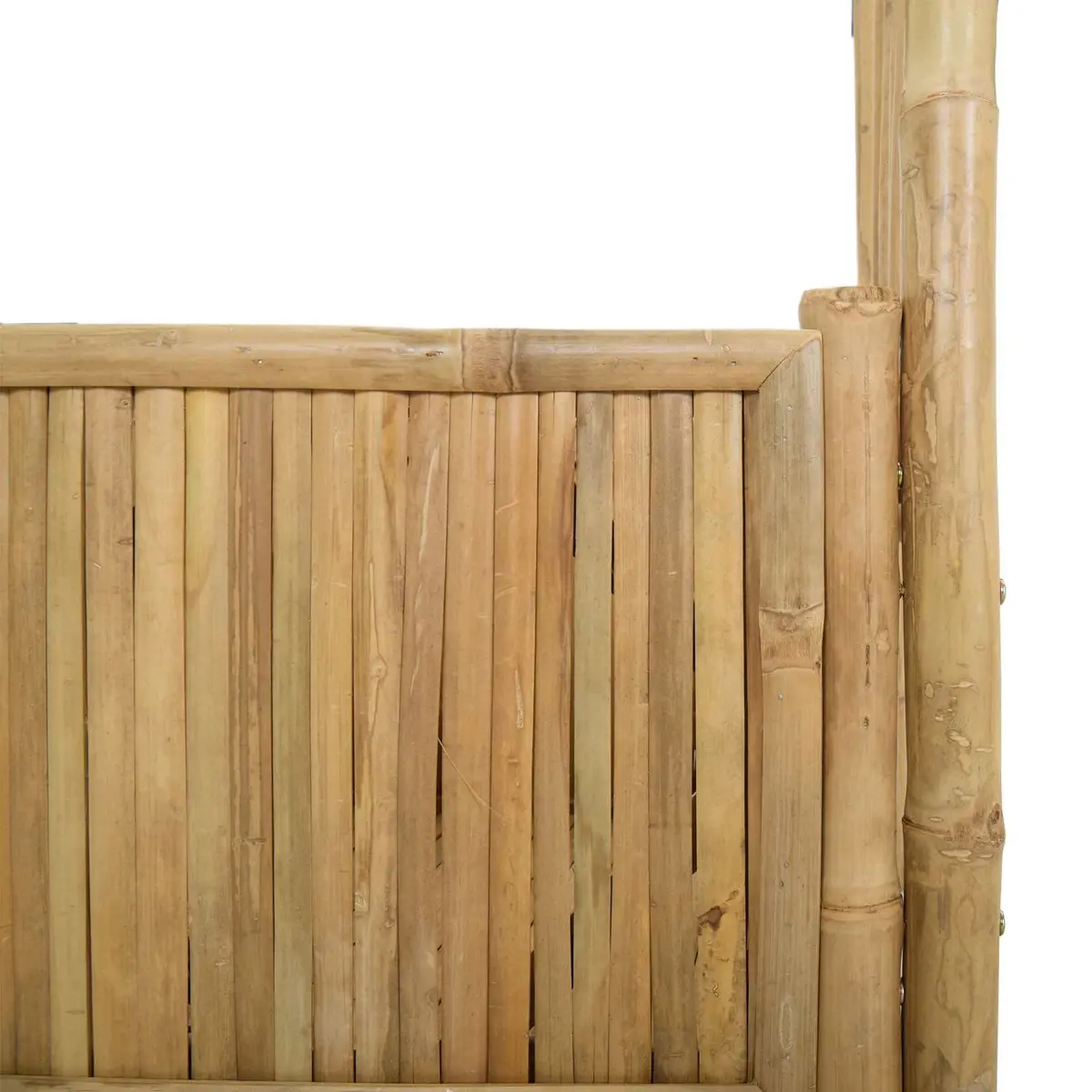 Bamboo Garden Arch Outdoor Trellis Pathway Entrance Brown 177x40x205cm