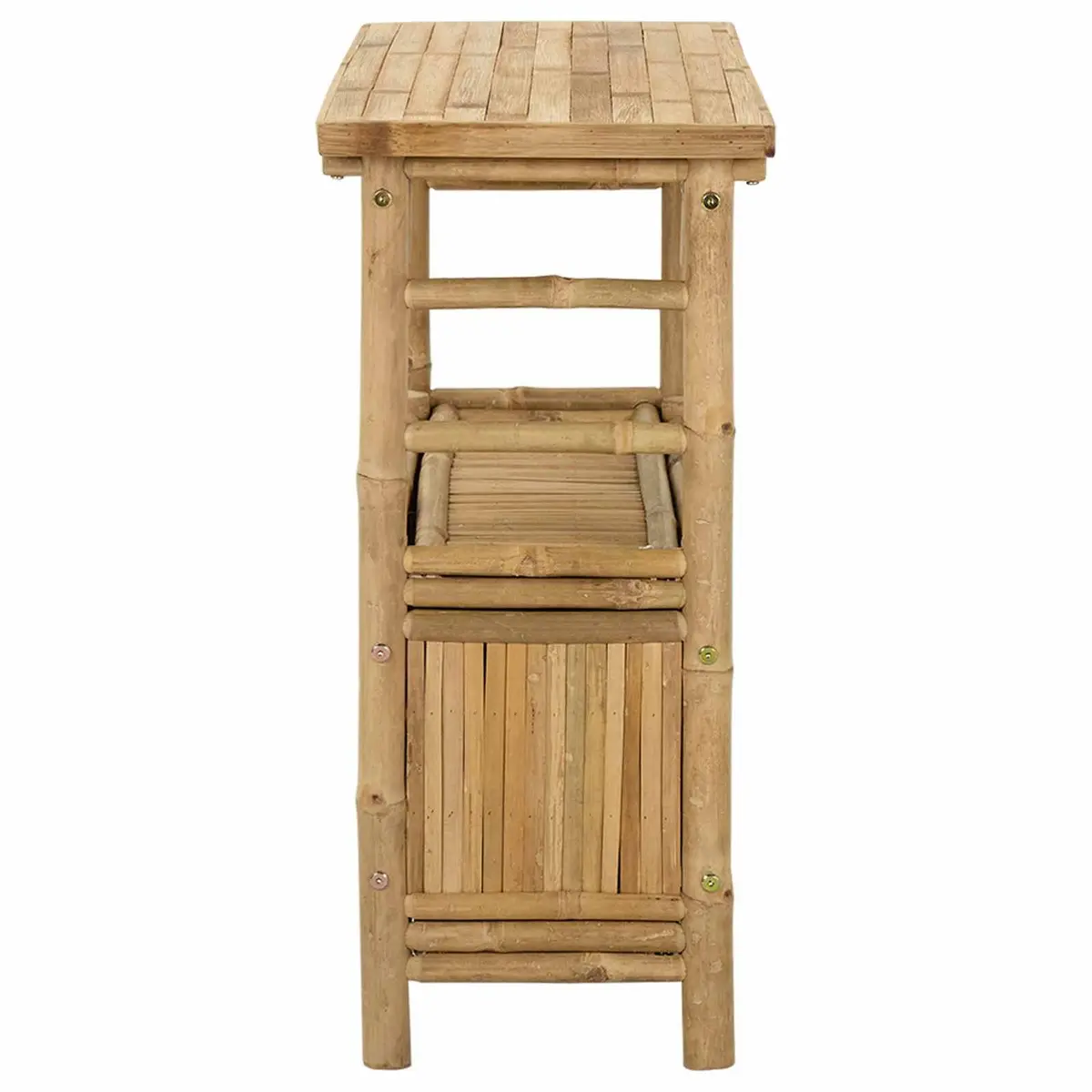Console Table Bamboo Brown Modern 80 x 35 x 75 cm