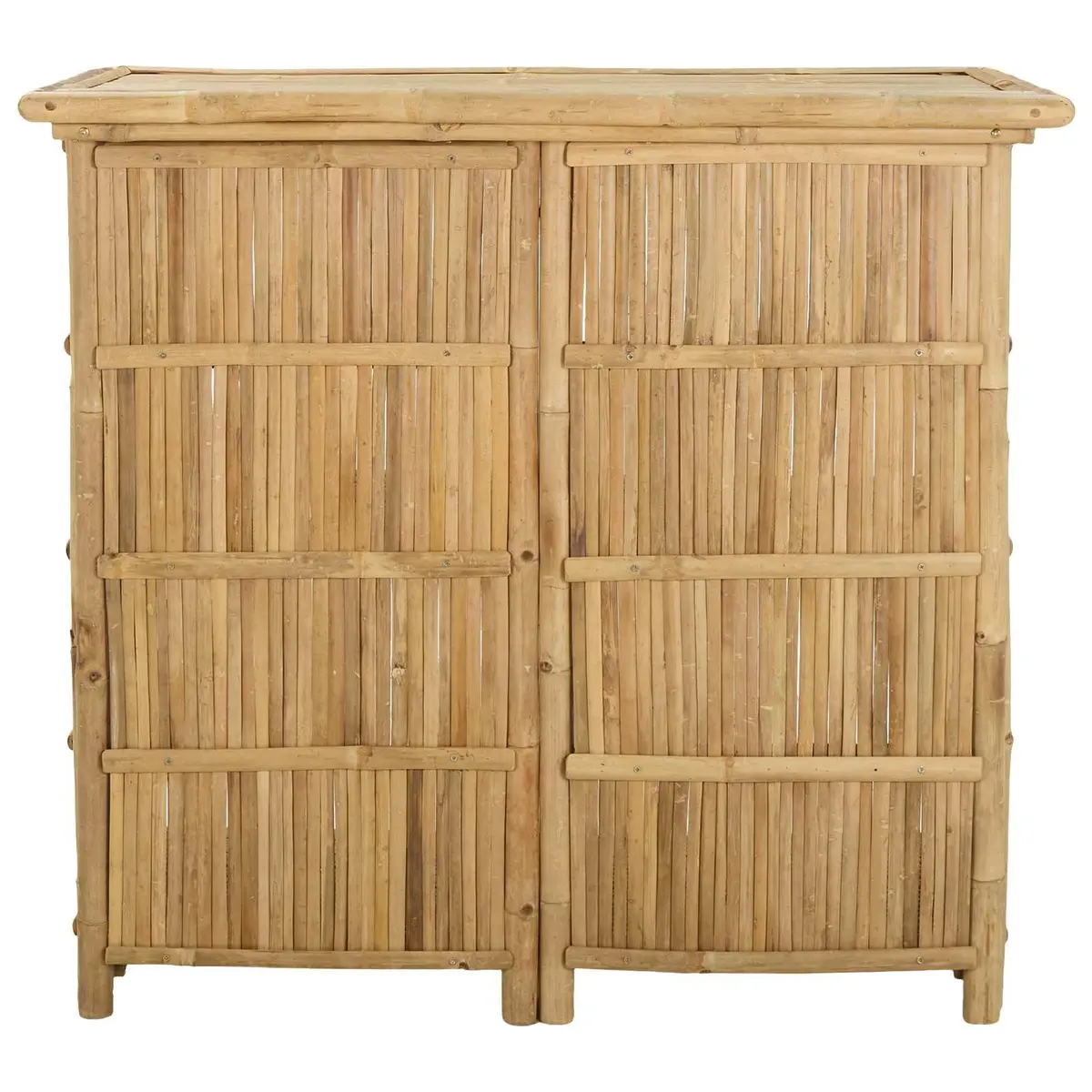 Outdoor Bar Table Bamboo Natural Brown 115 x 55 x 105 cm Patio Furniture