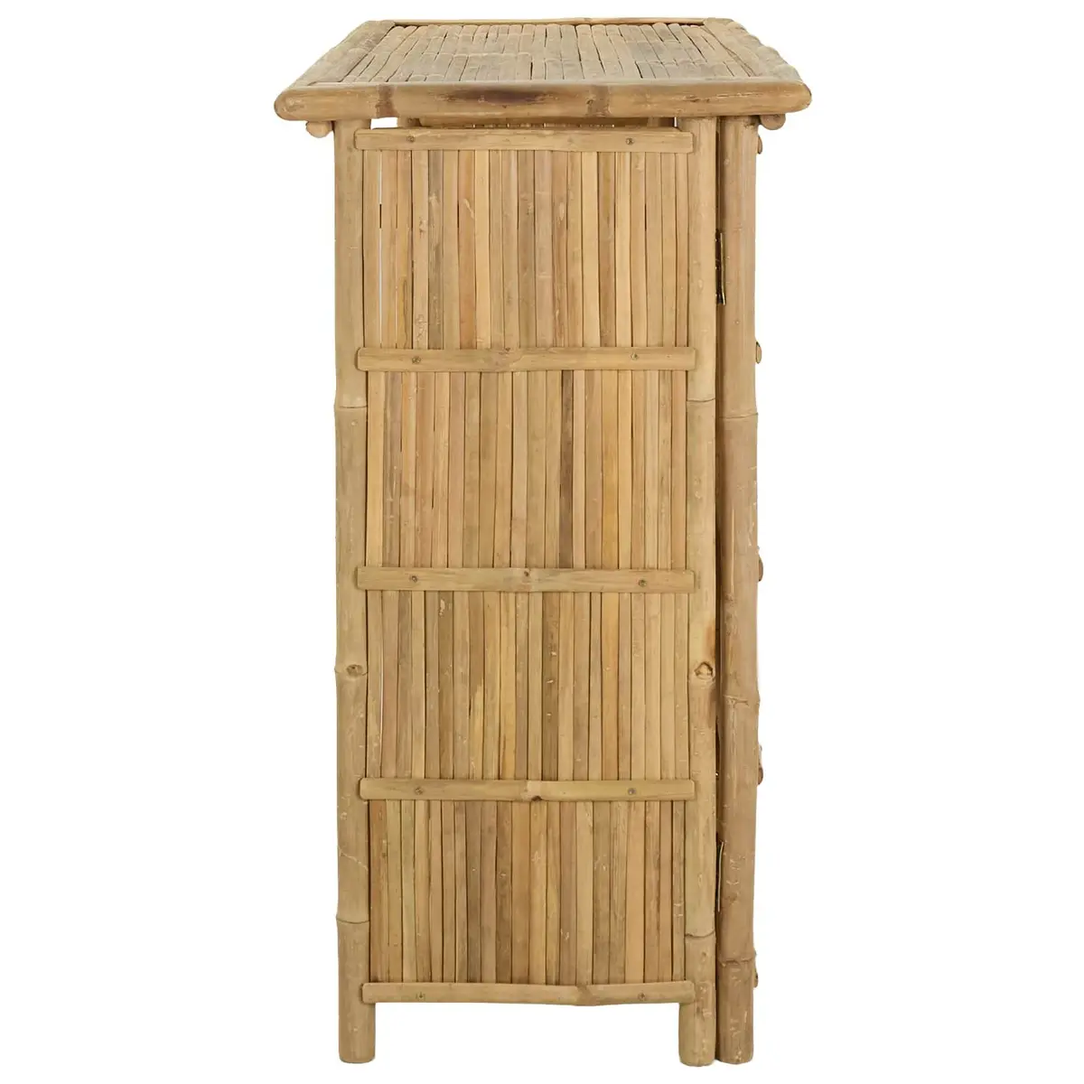 Outdoor Bar Table Bamboo Natural Brown 115 x 55 x 105 cm Patio Furniture