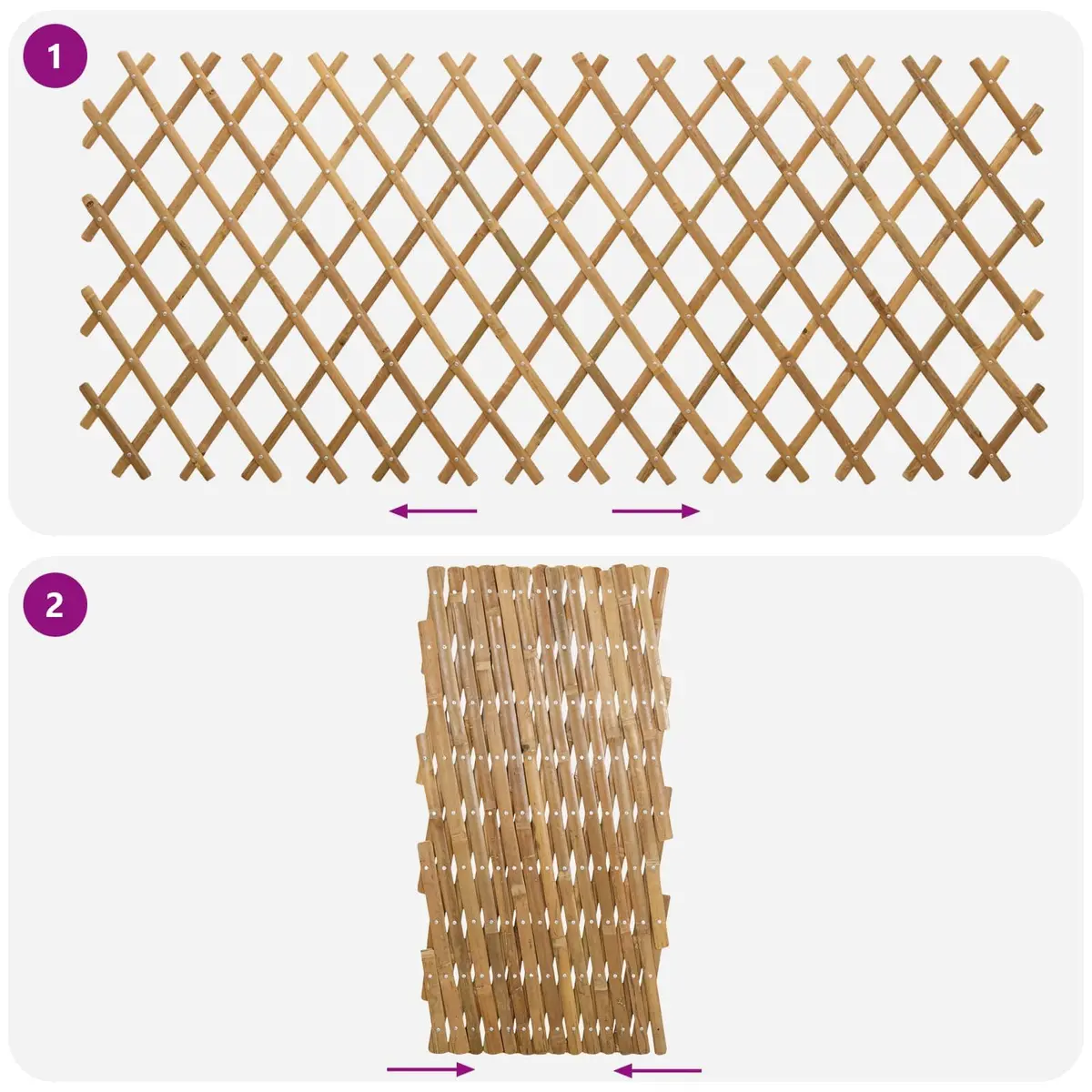 Bamboo Trellis for Plant Support 100 x 105 cm
