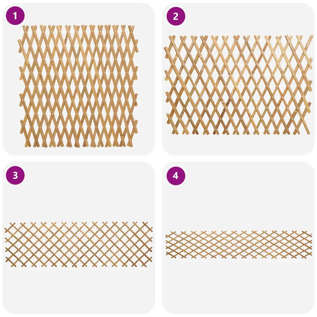 Bamboo Trellis for Plant Support 100 x 105 cm