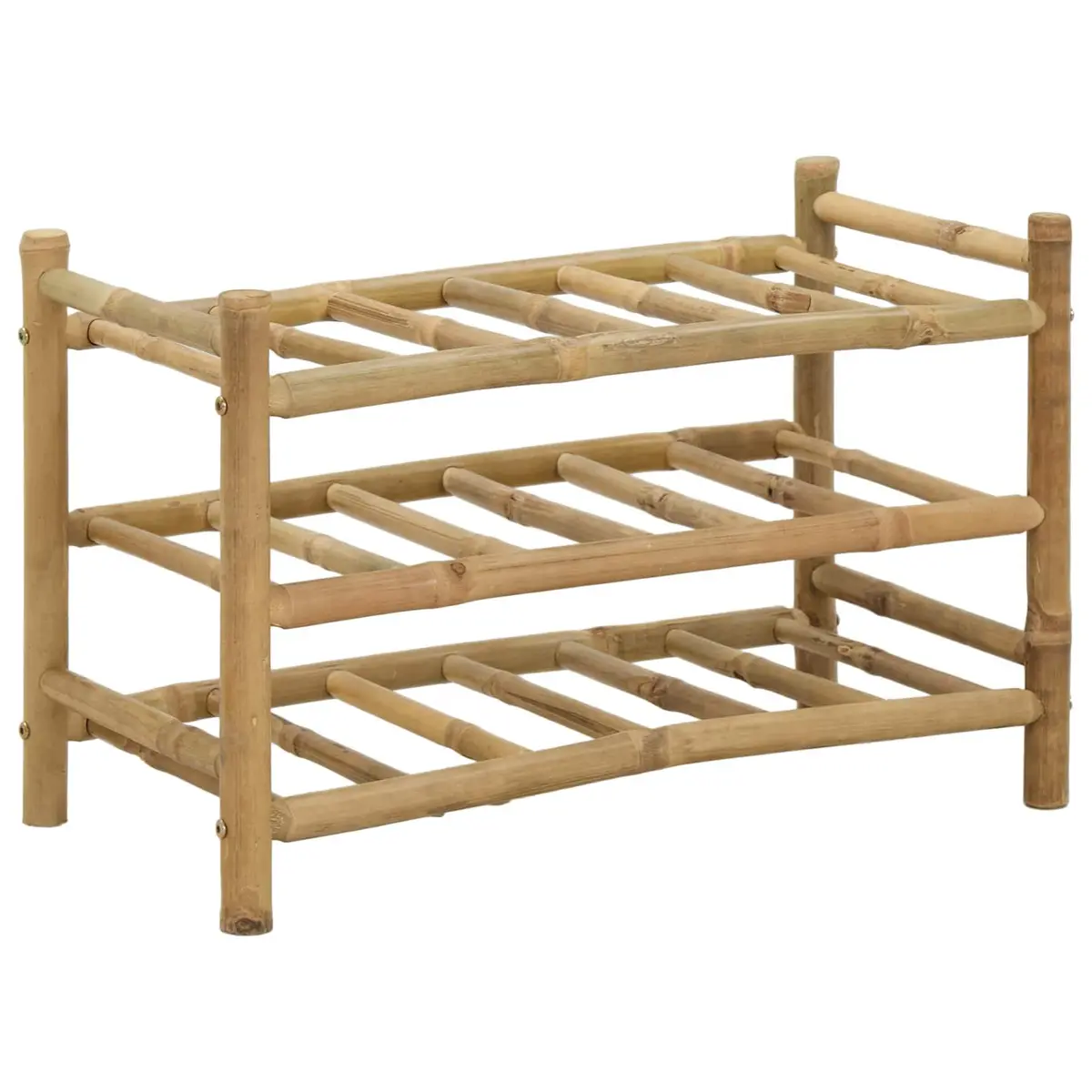Bamboo Wine Rack Natural Brown Modern Storage Display Holder Kitchen Dining