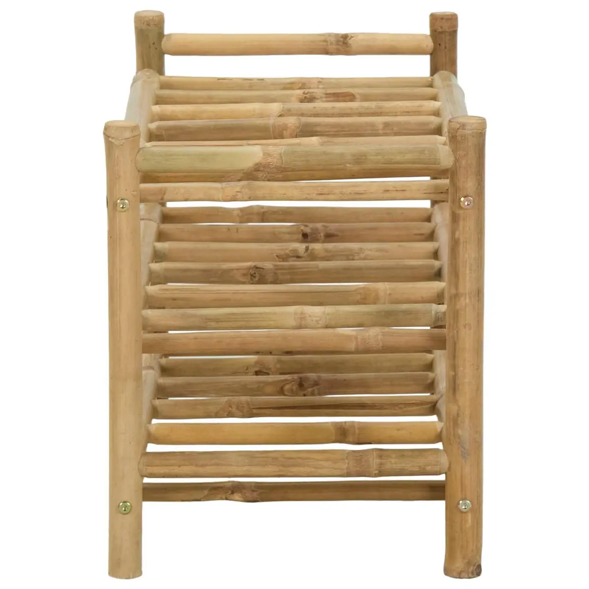 Bamboo Wine Rack Natural Brown Modern Storage Display Holder Kitchen Dining