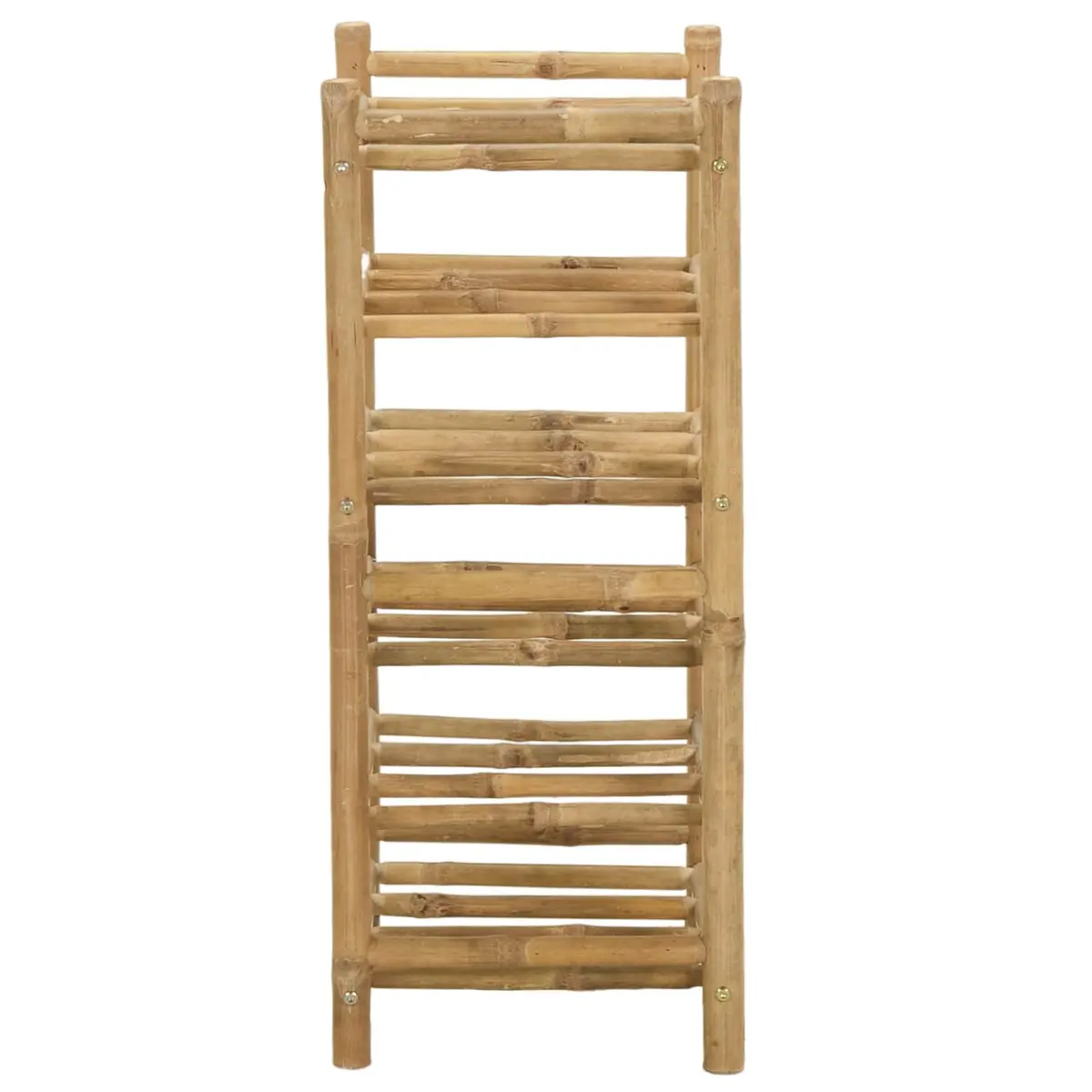 Bamboo Wine Rack Natural Storage Display Stand Modern 32.5 x 29.5 x 72 cm