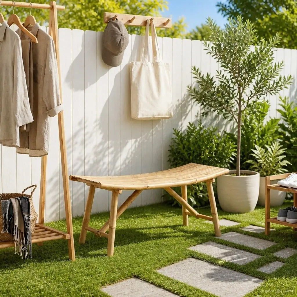 Bamboo Garden Bench