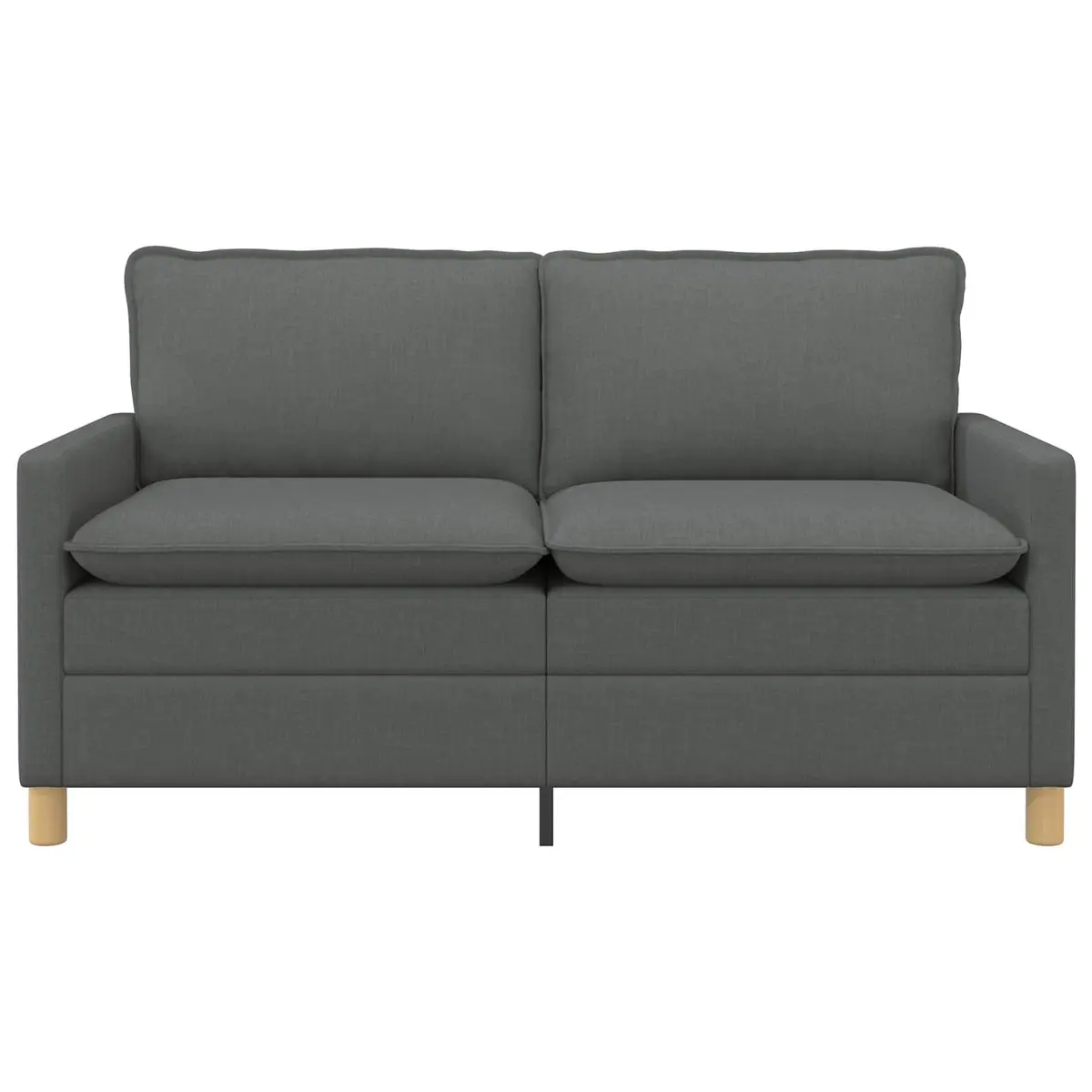 Sofa Dark Grey Fabric Upholstery 156x81x87.5cm Modern Lounge Couch