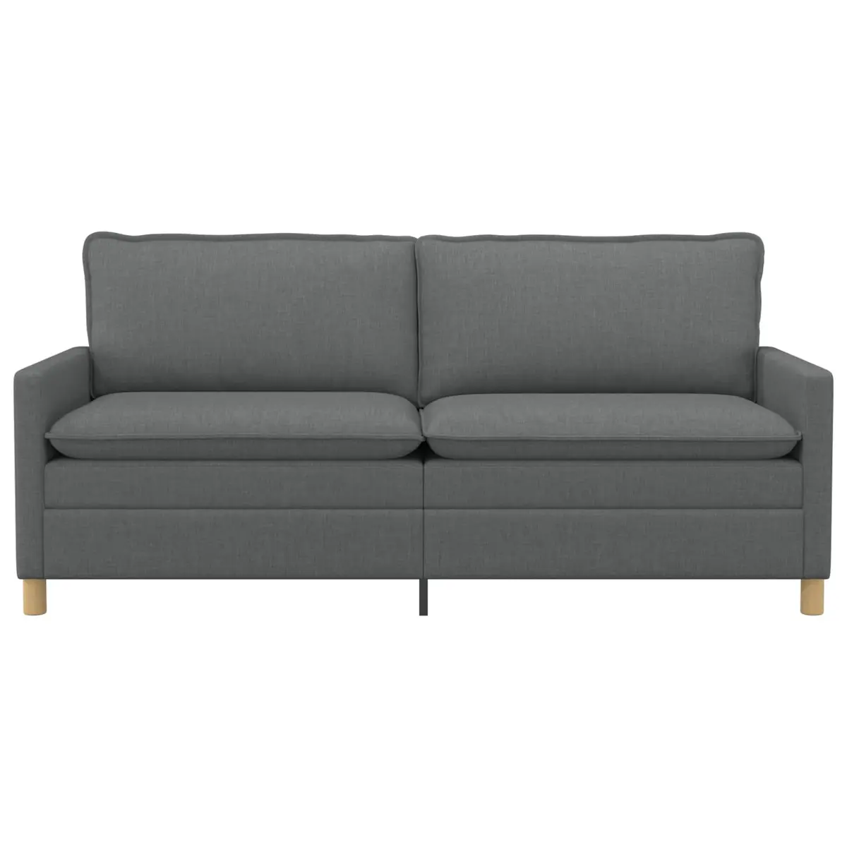 Fabric Sofa Modern Dark Grey Lounge Couch with Metal Frame