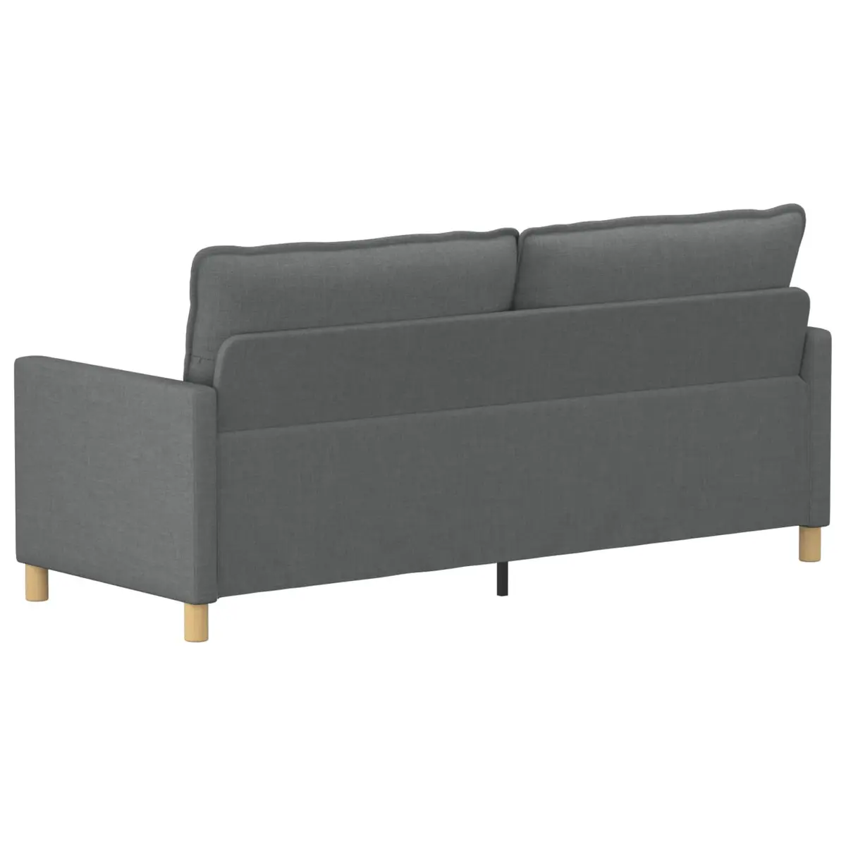 Fabric Sofa Modern Dark Grey Lounge Couch with Metal Frame