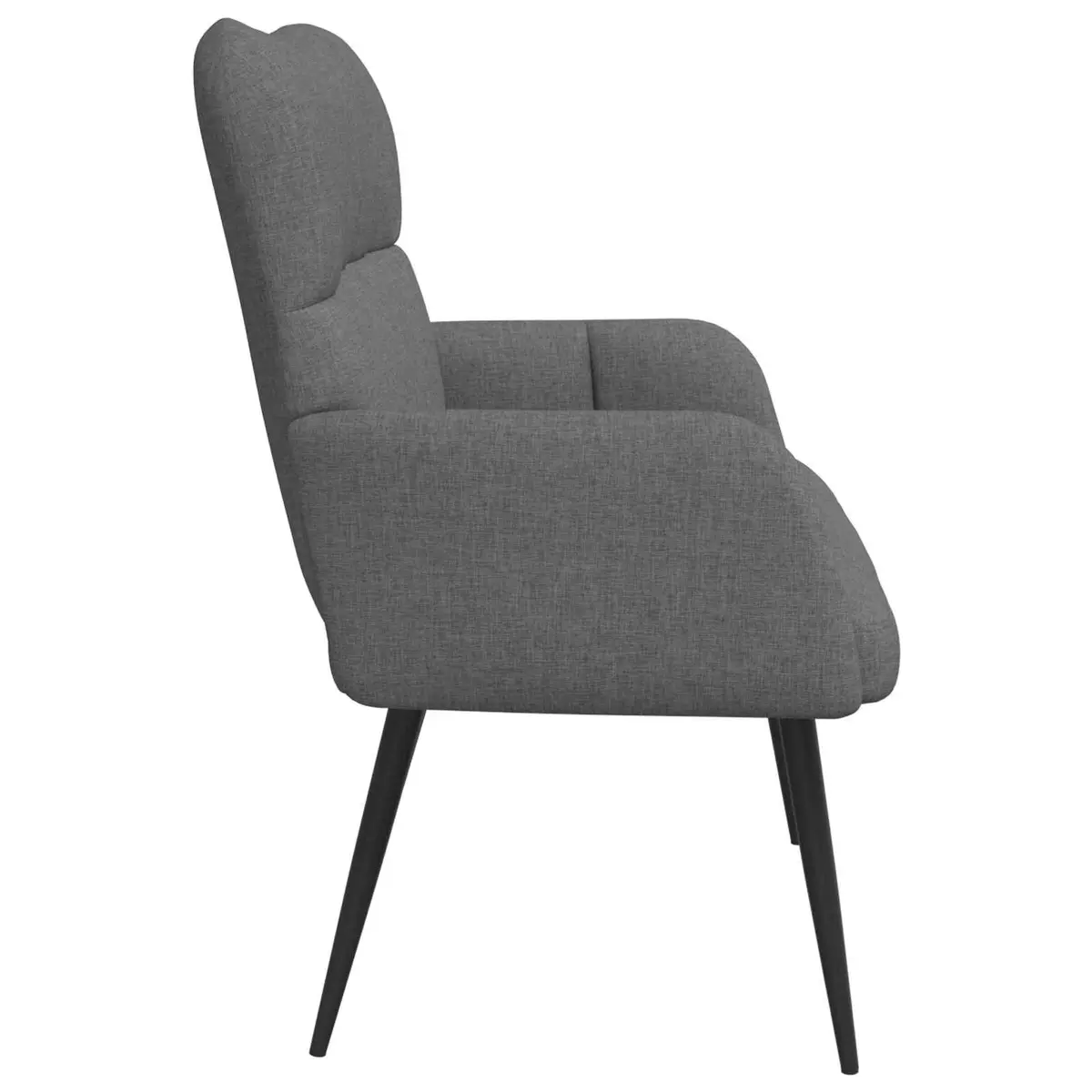 2-Seater Sofa Dark Grey Compact Loveseat Furniture