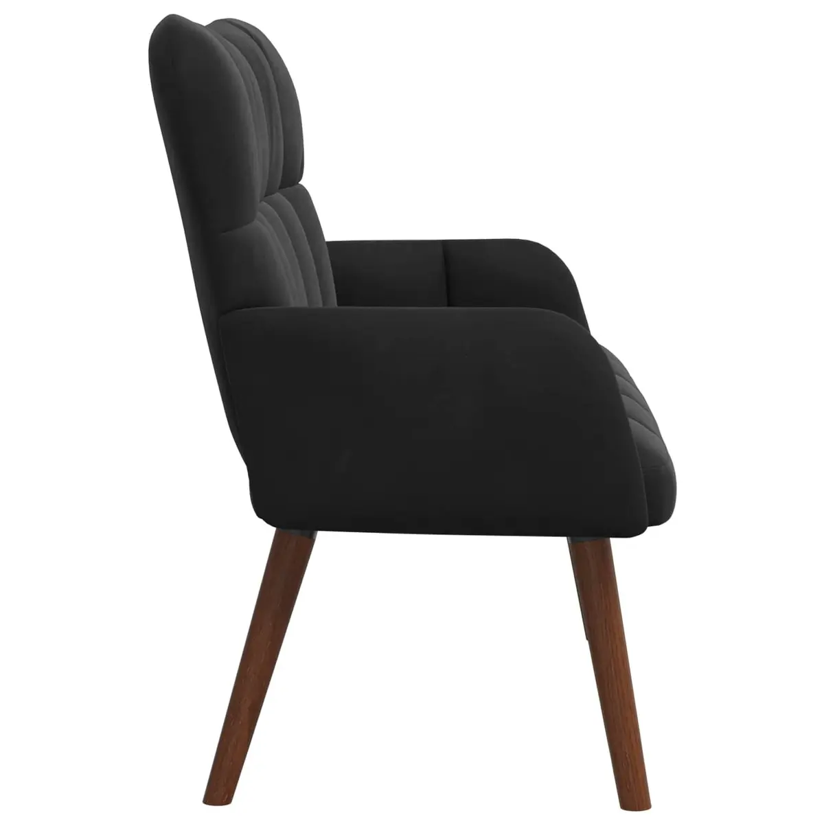 Black Velvet 2-Seater Sofa