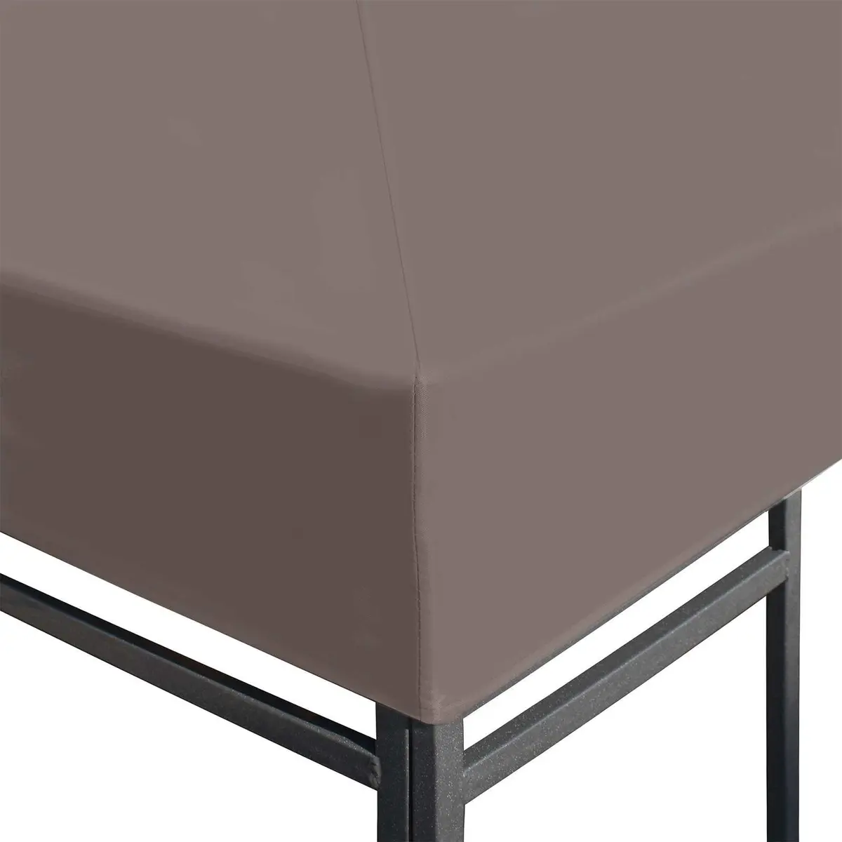 Gazebo Cover Waterproof 300x300cm Collapsible Taupe