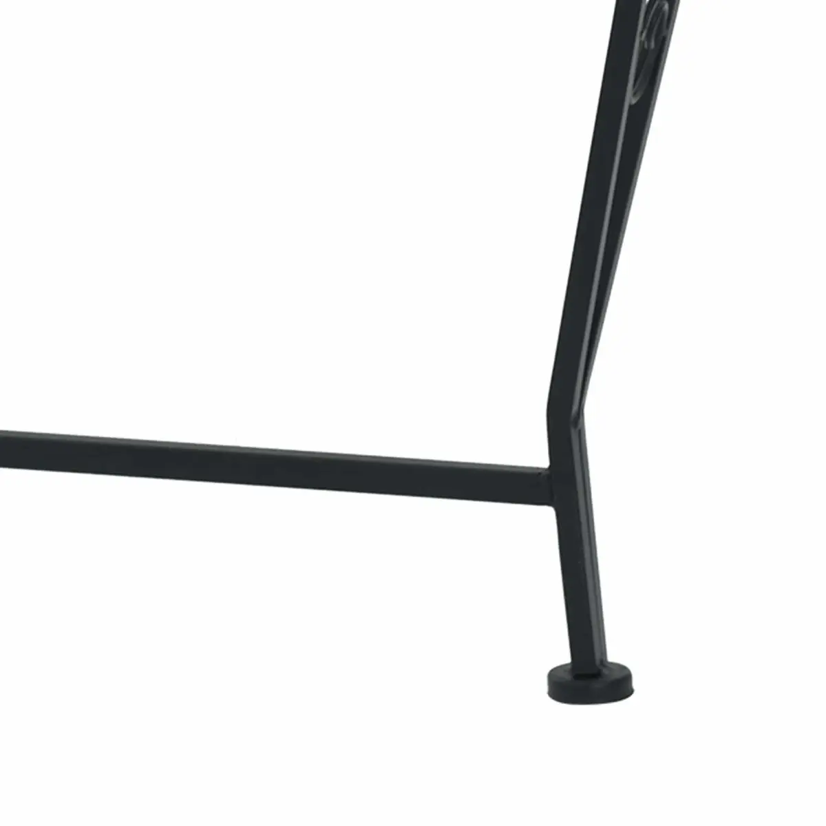 Tree Bench Round Steel Outdoor Seating Black 160cm