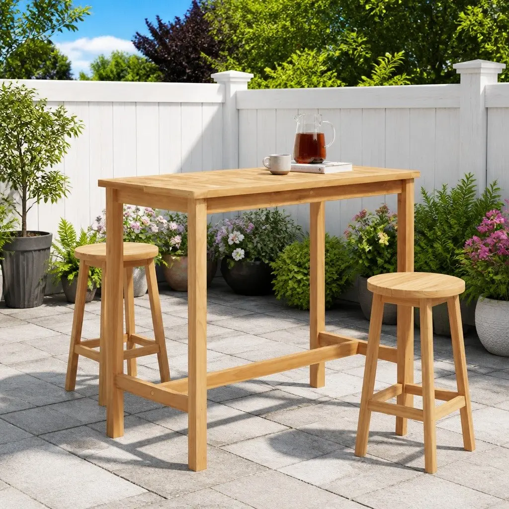 Outdoor Bar Table in Teak