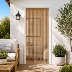 Multicolour Bamboo Curtain for Insect Protection 90 x 200 cm