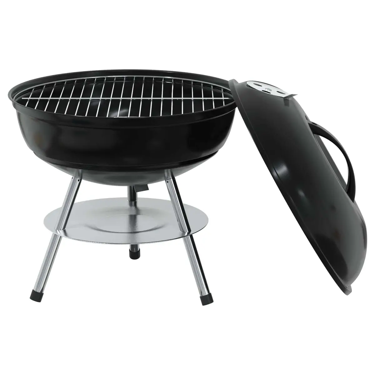 36.5cm Black Charcoal Grill for Outdoor Cooking
