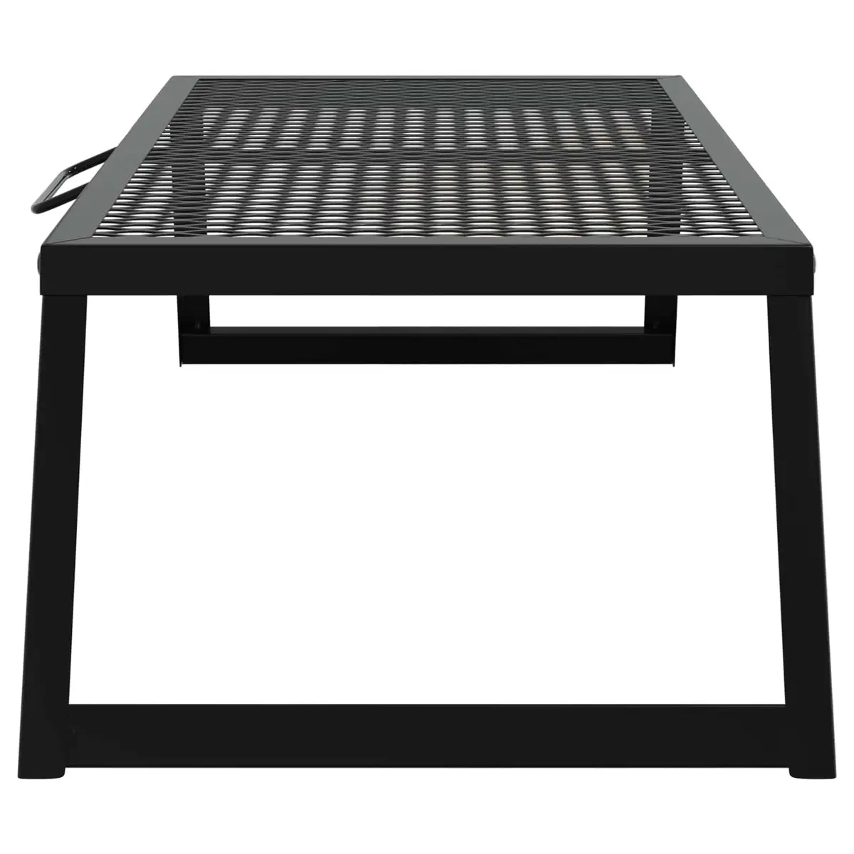 Foldable Camping Grill Portable Outdoor Cooking Black 58 x 31 x 2 cm