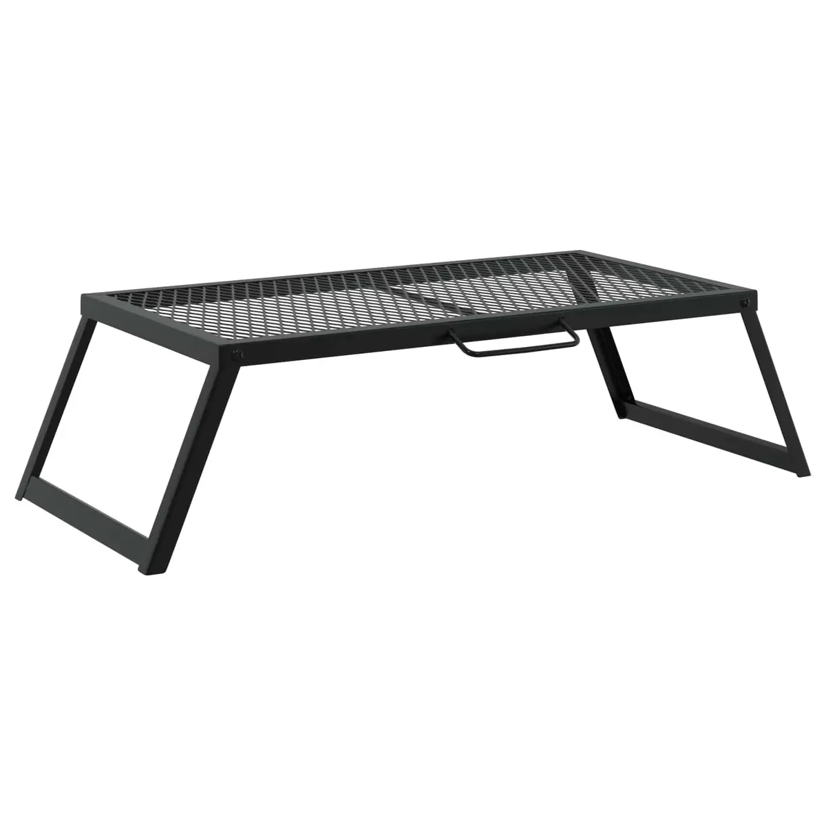 Foldable Camping Grill Portable Outdoor Cooking Black 58 x 31 x 2 cm