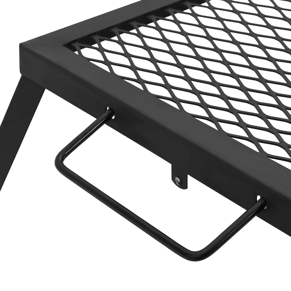 Foldable Camping Grill Portable Outdoor Cooking Black 31.5 x 26.5 x 4 cm