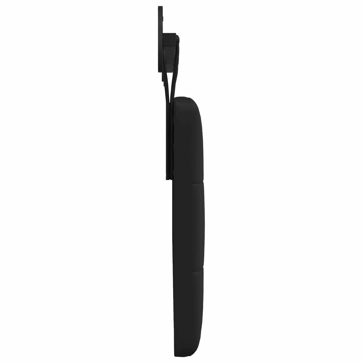 Hanging Headboard Black Modern Wall Mounted Bedroom Backrest Support Upholstered