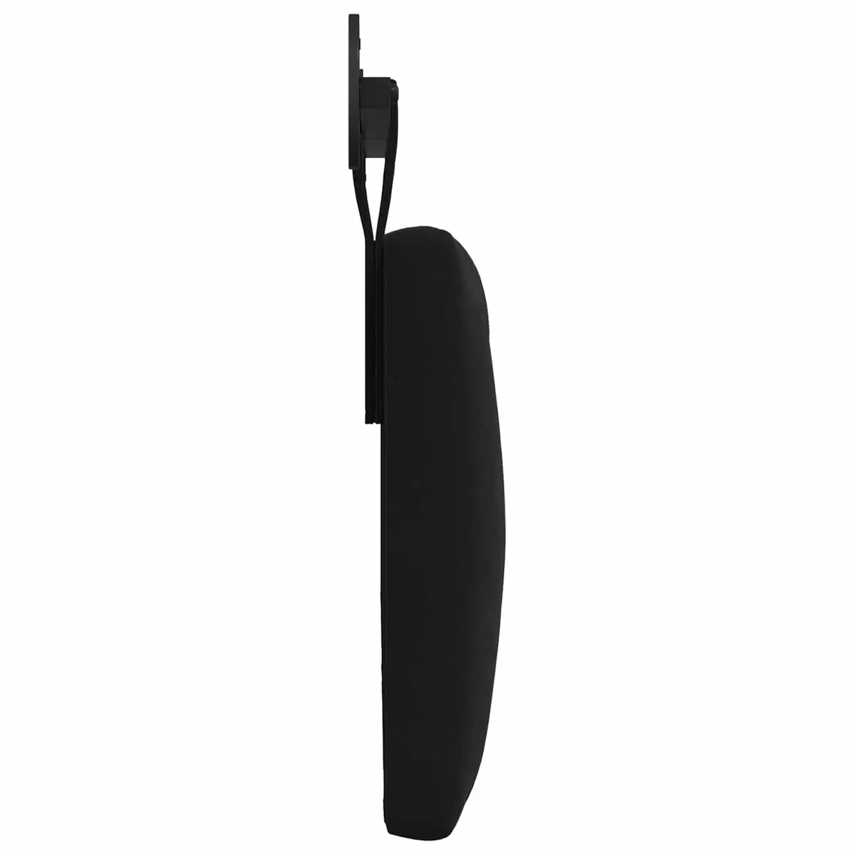 Hanging Headboard LED Light Black Velvet Button Tufted Modern