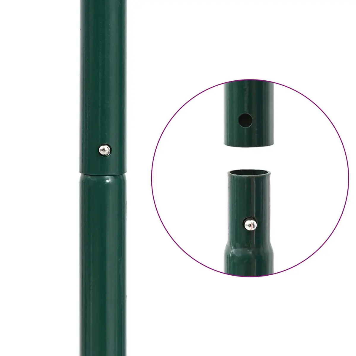 Lawn Roller with Aerator Clamps Steel Frame 127.5cm Green