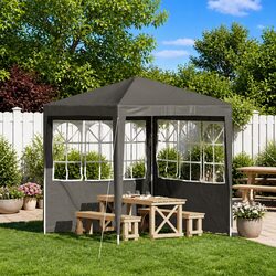 Friendly Anthracite Party Tent Sidewalls, 2 pcs 200 x 195 cm