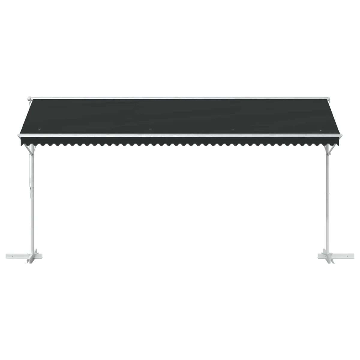Free Standing Awning Anthracite 5 x 3 m Outdoor Patio Garden Shade Hand Crank