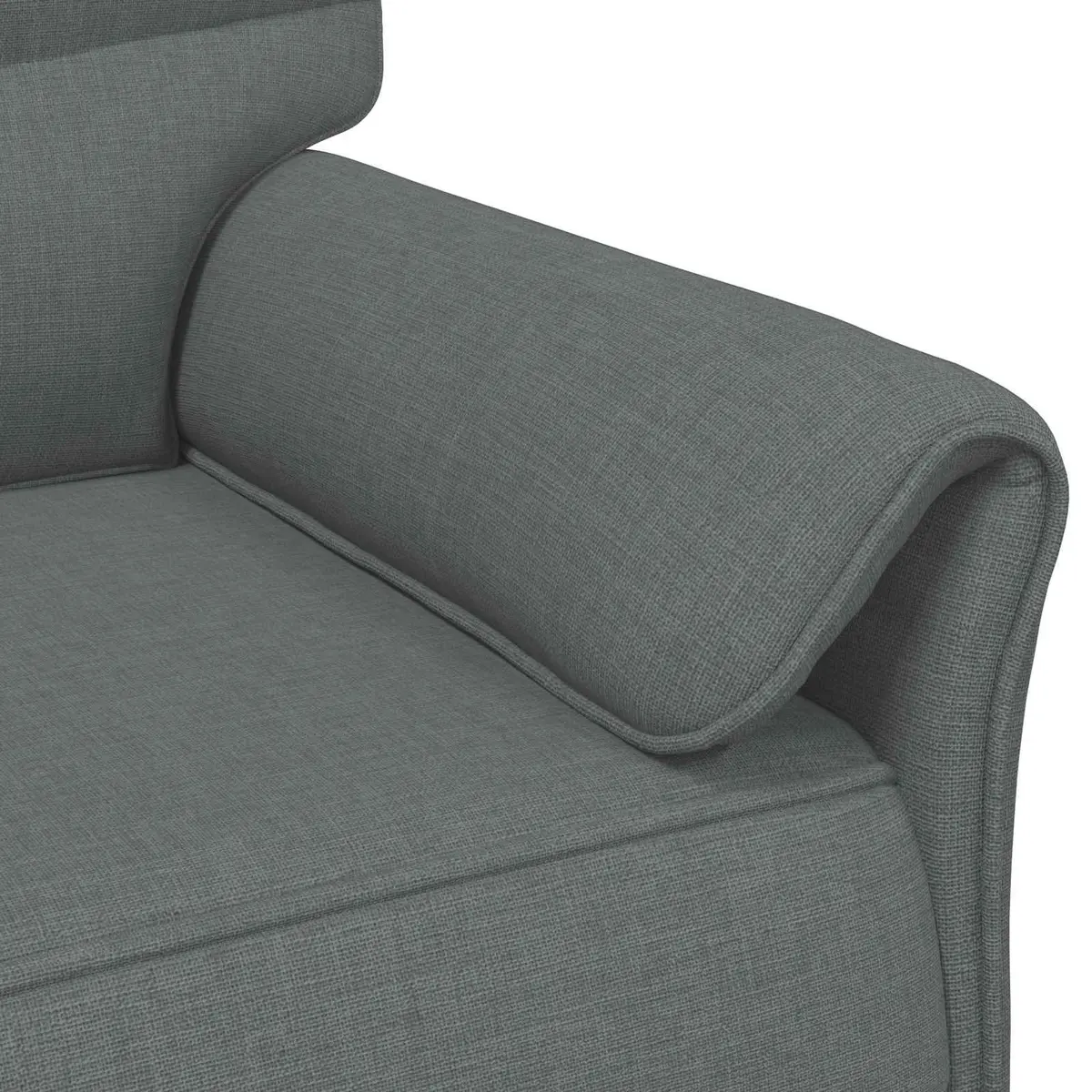 Grey Sofa Modern Contemporary Living Room Furniture Metal Frame Foam Cushions