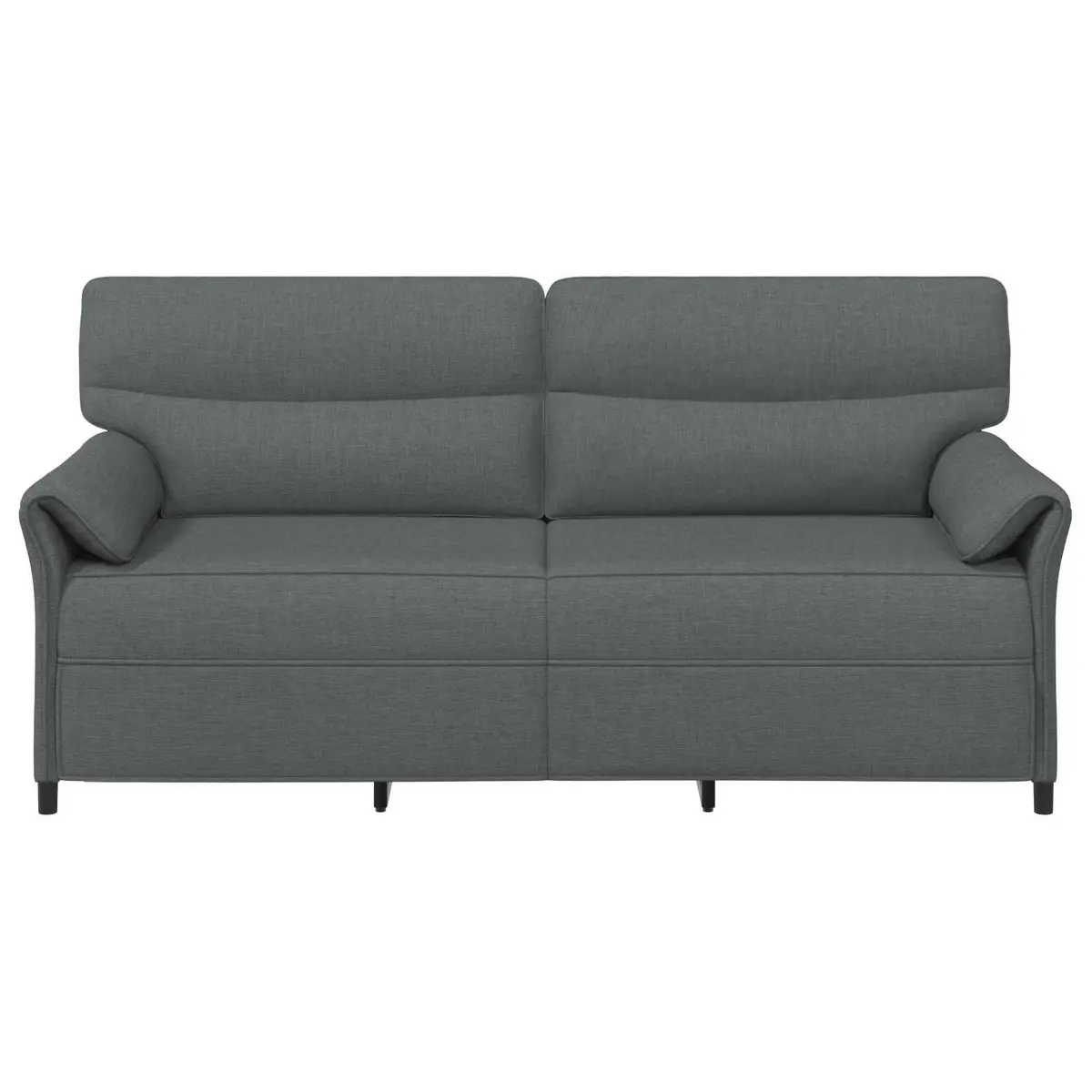 Grey Sofa Contemporary Indoor Lounge Seat Metal Frame Foam Cushions Living Room