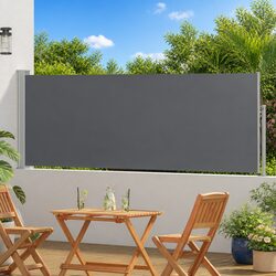 Retractable Side Awning 500 x 100 cm Outdoor Garden Patio Shade Privacy Screen