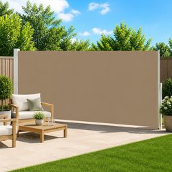 200 x 500 cm Retractable Side Awning for Your Privacy