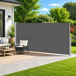 Friendly 200 x 500 cm Retractable Side Awning for Your Patio