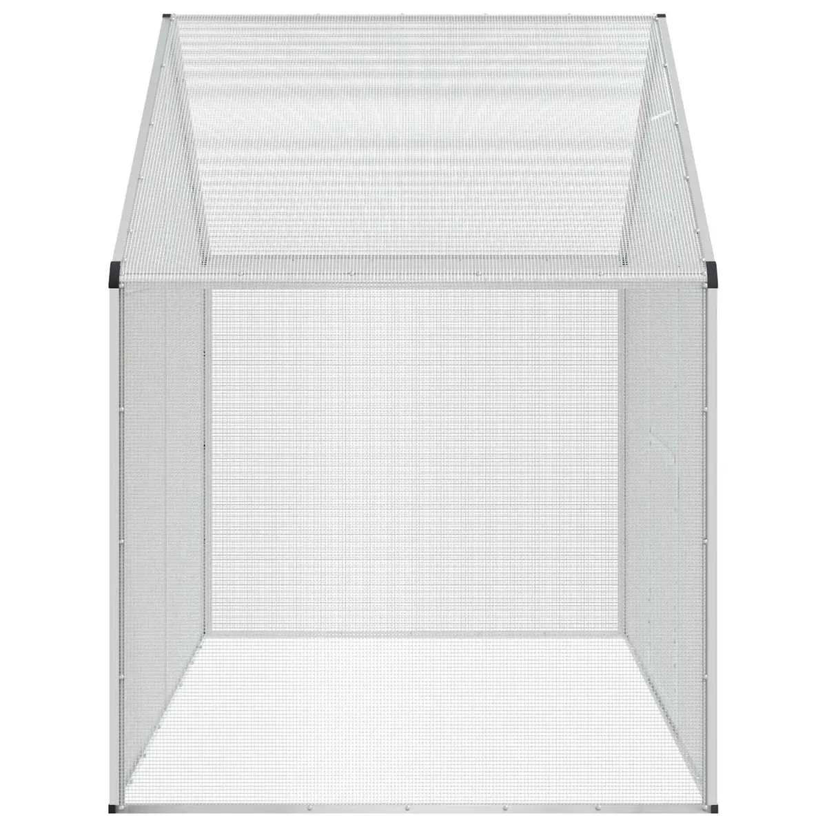 Bird Cage Silver Outdoor Garden Aviary Welded Wire Mesh Weatherproof Large