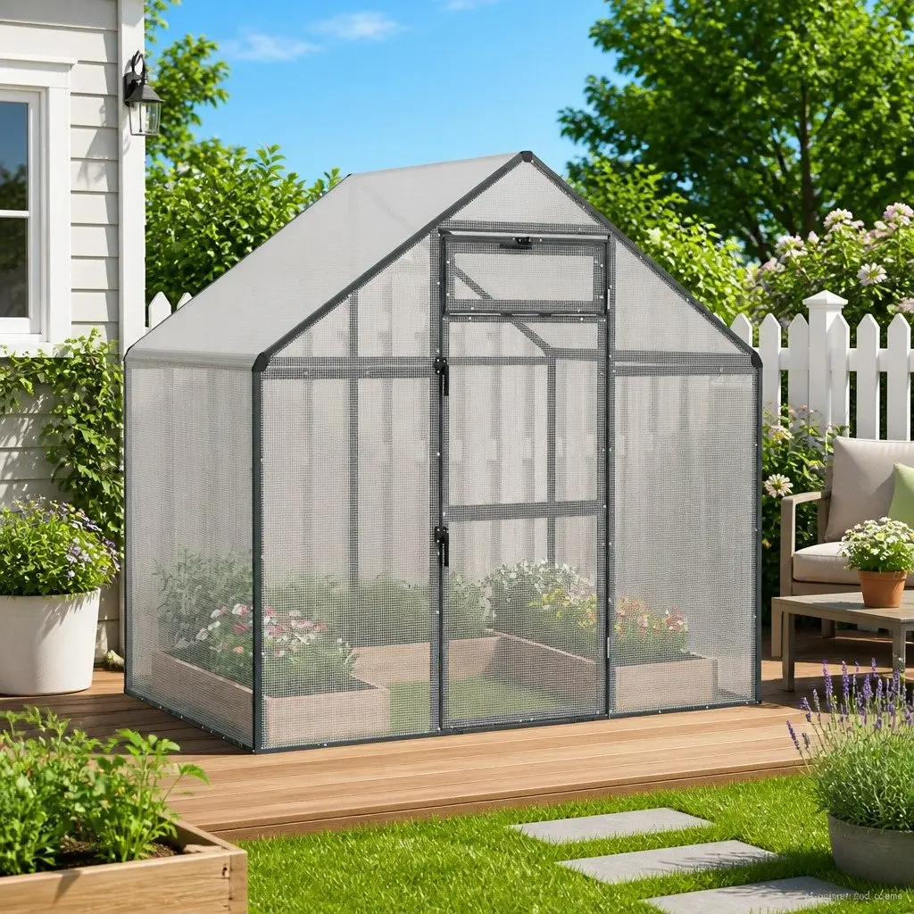 Bird Cage Weatherproof Anthracite Outdoor Garden Aviary 1815 x 1105 x 1735 cm