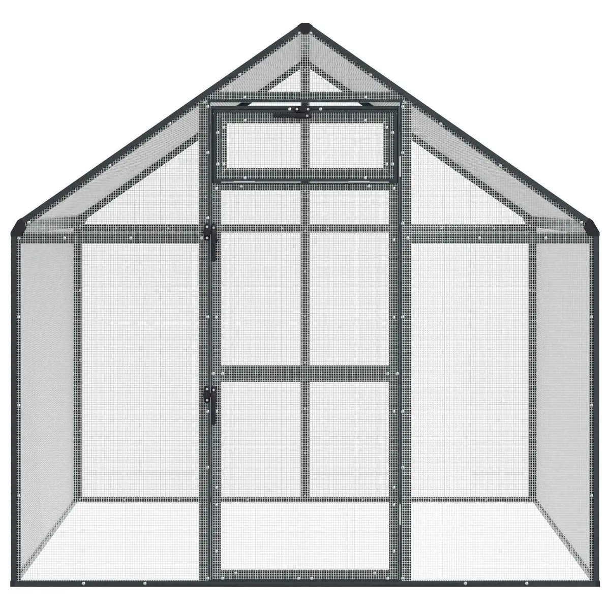 Bird Cage Weatherproof Anthracite Outdoor Garden Aviary 1815 x 1105 x 1735 cm