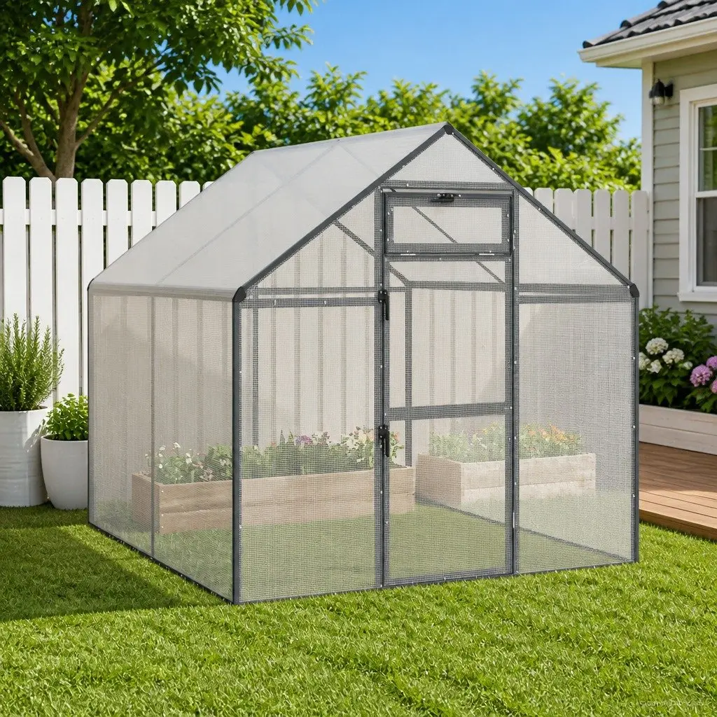 Bird Cage Anthracite Outdoor Garden Aviary Welded Wire Mesh Waterproof UV
