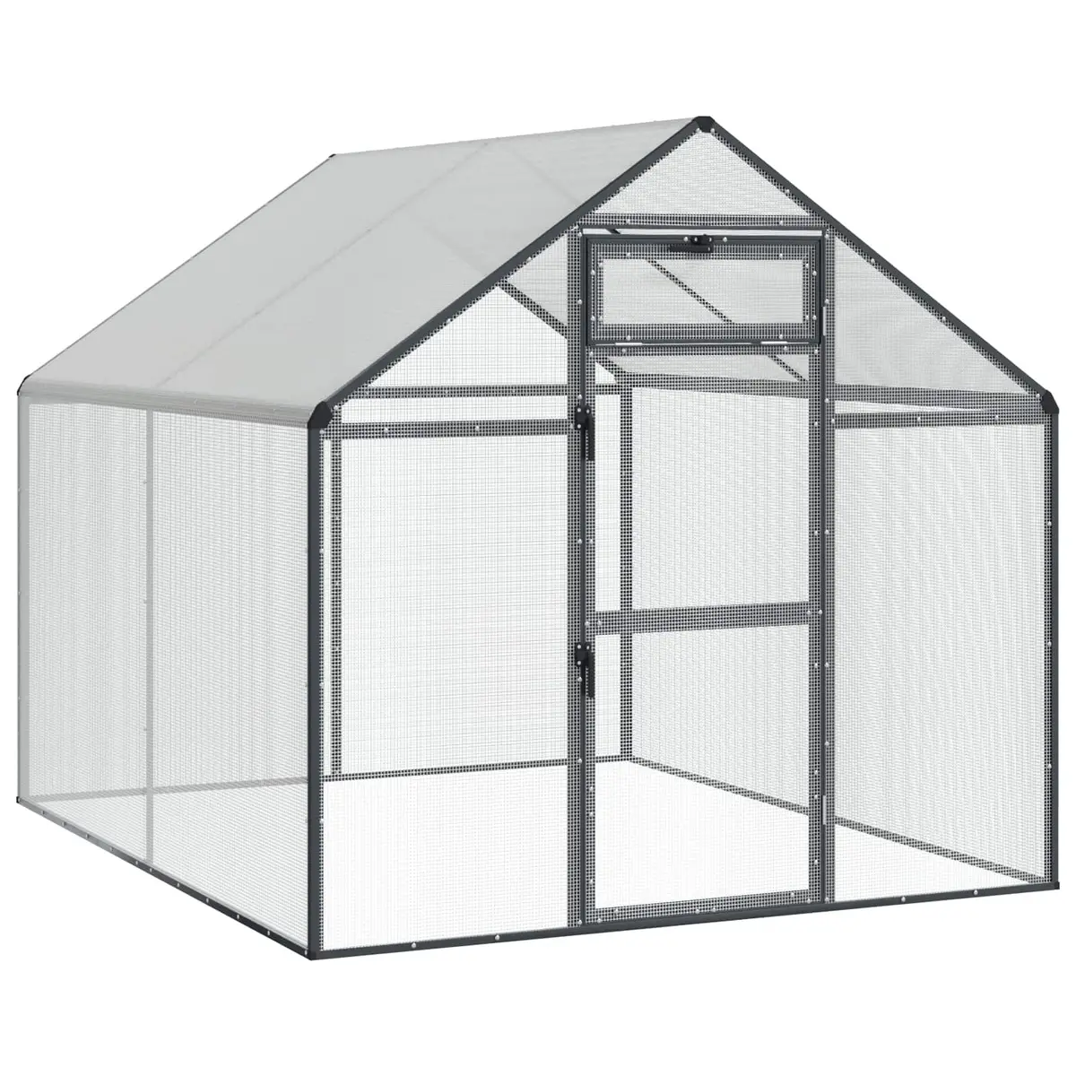 Bird Cage Anthracite Outdoor Garden Aviary Welded Wire Mesh Waterproof UV